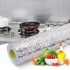 5 M Self Adhesive Kitchen Use Waterproof And Oil Proof Aluminium Foil Wrapping Paper Silver-3991-01