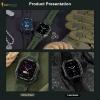 Super Tough Military  Go Smart  Ruf and Tuf Smartwatch,Charcoal Black-700-01