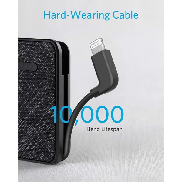 Anker PowerCore+ Metro 10000 Integrated Lightning Cable 10000mAh with Lightning Input Power Bank A1222H11 -857