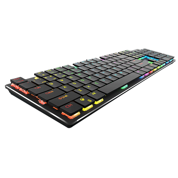 Meetion MT-MK80 chocolate keycap Ultra-thin Mechanical Keyboard-2732