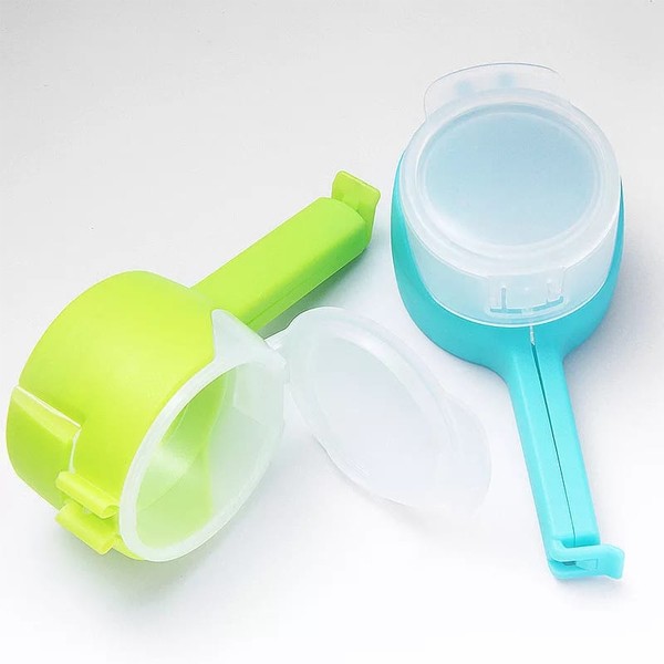 Innovative Multifunctional Magic Lid Clips For Plastic Bags 2Pcs-356