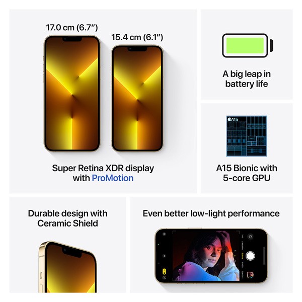 Shop Apple iPhone 13 Pro 256GB Gold 5G LTE Gold 256GB at best price |  GoshopperQa.com | 2cc73b24083105c3d488cc61b606d4f0