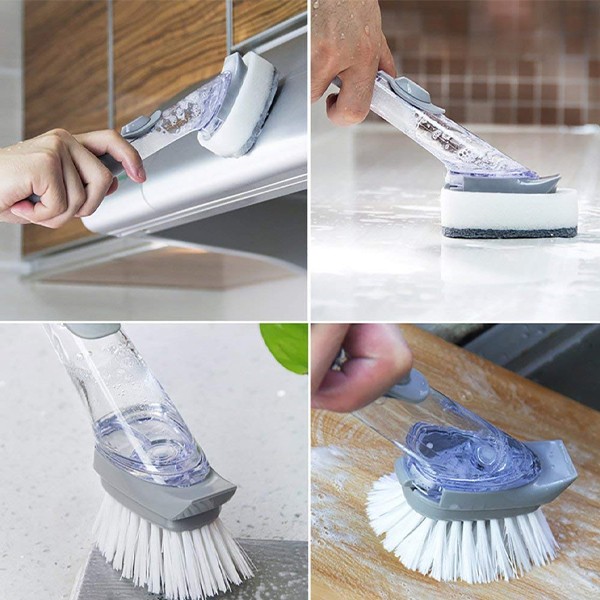 Automatically Add Cleaner Decontamination Kitchen Cleaning Brush 2pcs-878