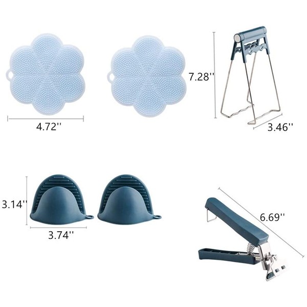 Anti Scald Dish Clamp Heat Resistant 6 Piece Set-1216