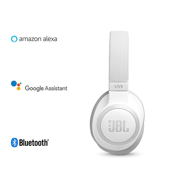 JBL Live Headphone 650 BT NC White-3346