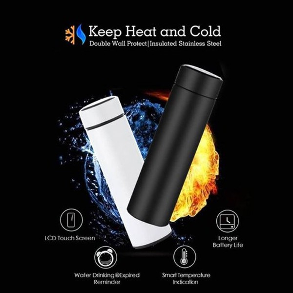 Stainless Steel Smart Flask With Temperature Display-618
