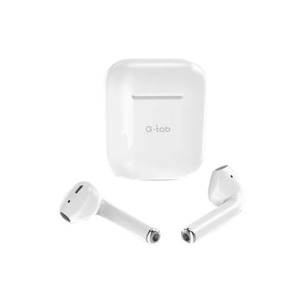 G Tab TW3 Pro In Ear Headphones With Charging Case White-3760