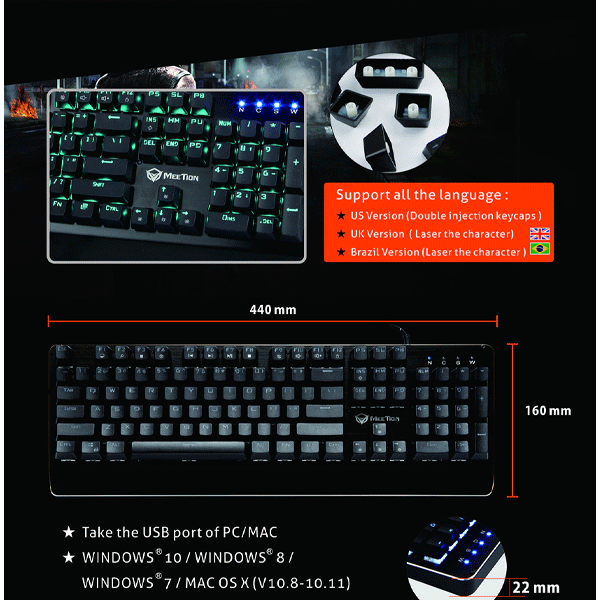 Meetion MT-MK01 Mechanical Keyboard-2977