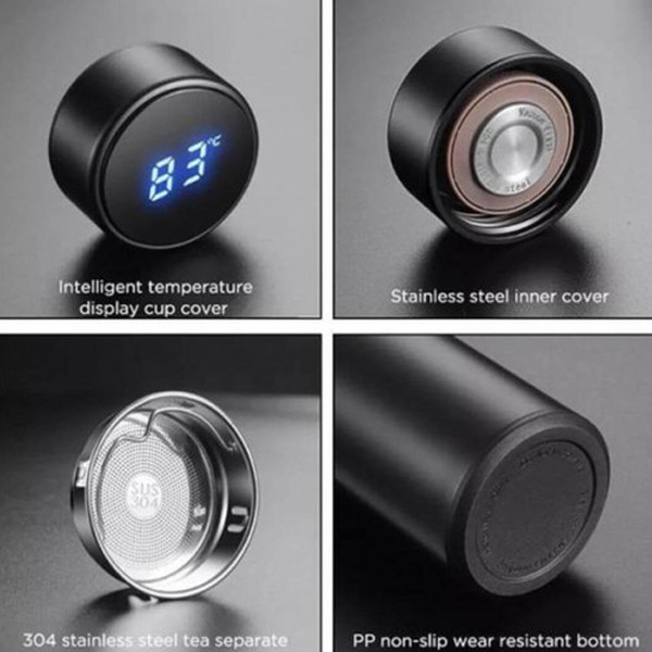 Stainless Steel Smart Flask With Temperature Display-619
