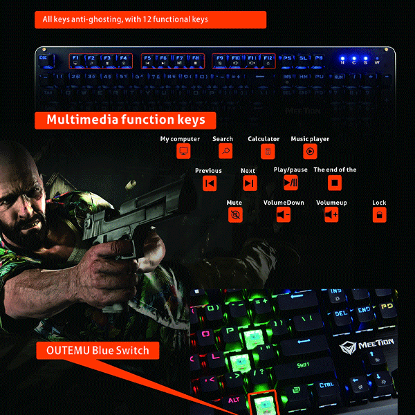 Meetion MT-MK01 Mechanical Keyboard-2975