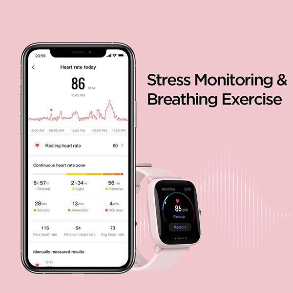 Amazfit Bip U Pro Smart Watch Pink-3519