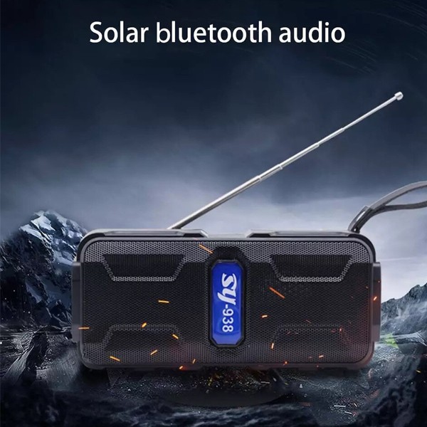 Wireless FM Waterproof Portable Solar Bluetooth Speaker-1581