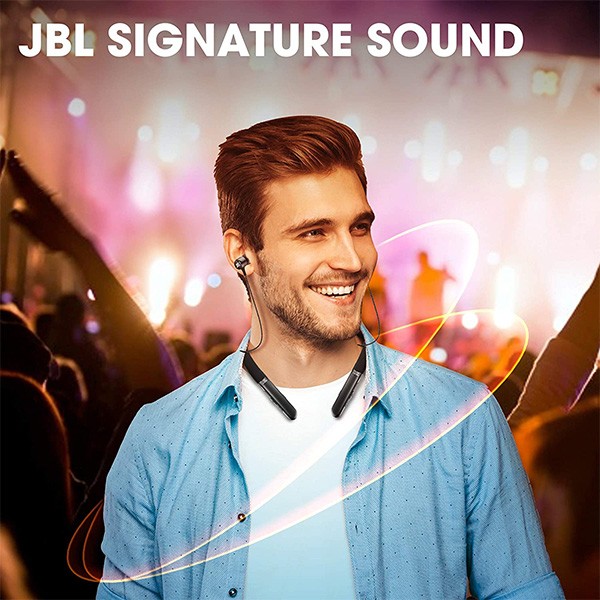 JBL Live 200BT Wireless In Ear Neckband Headphone,Black-3065