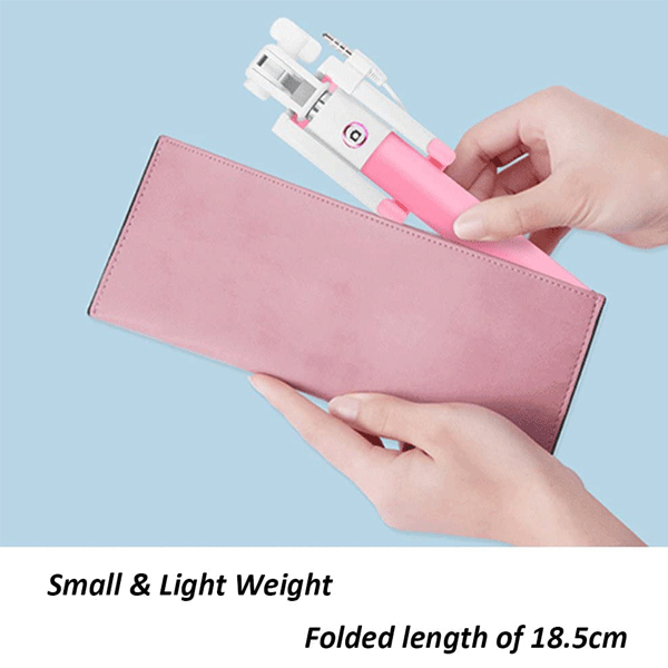 Universal Wired Selfie Stick With Button-4043
