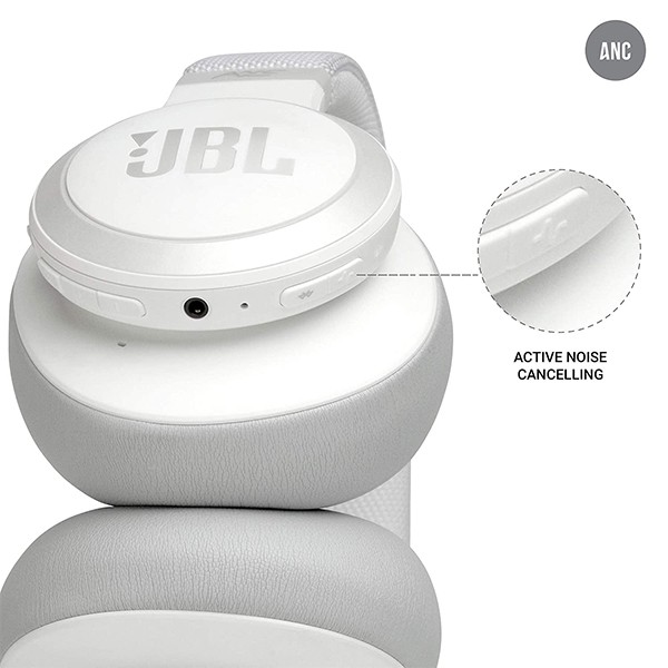 JBL Live Headphone 650 BT NC White-3342