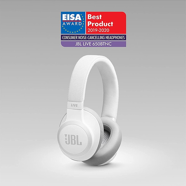 JBL Live Headphone 650 BT NC White-3341