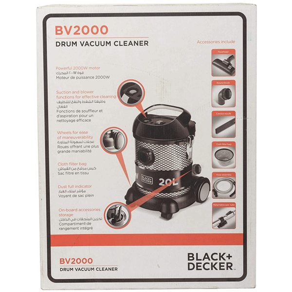BLACK+DECKER Bagless Vacuum Cleaner 2000W