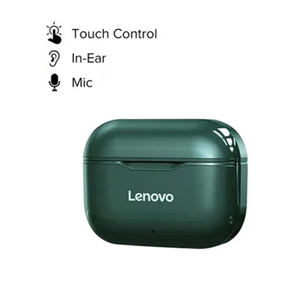 Lenovo LivePods Wireless Bluetooth Earphone, Green-3556