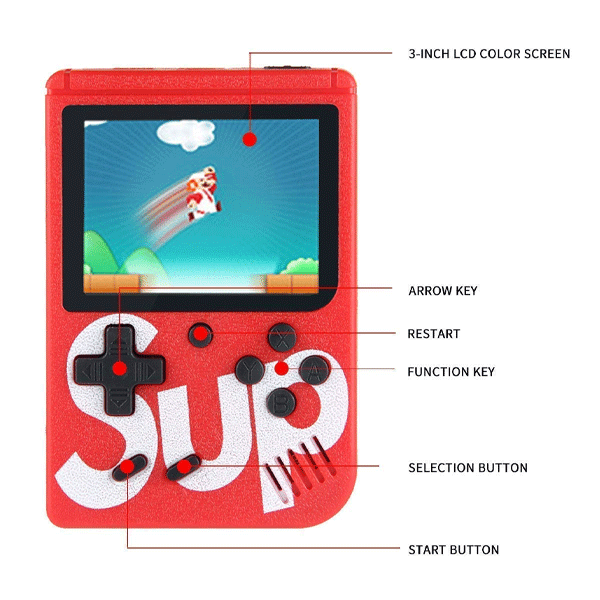 Mini Console Sup Game Box 400 in 1 Video Juegos with 3'' Screen Support TV  out - China Handheld Game Box and Retro Game Box price