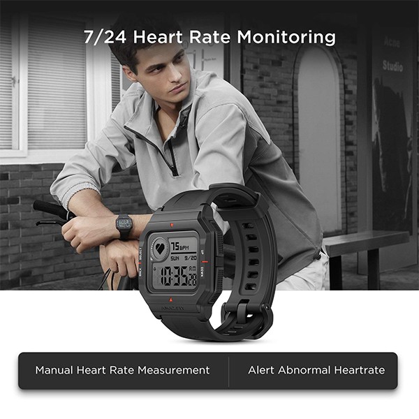 Refurbished] Amazfit Neo Smartwatch 5ATM Rugged Smart Watch For Men Outdoor  Sports Monitor Smart Watch for Android iOS Phone