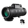 Monocular Telescope 40x60 HD with Phone Clip&Tripod, High Power Zoom Monocular Scope with Waterproof BAK4 Prism Lens for Adults Bird Watching Concert Fishing Hunting01
