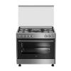 Beko Gas Cooker 90 X 60 Cm Steel GG15125GX 01