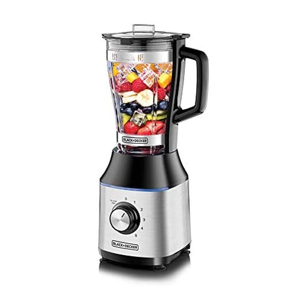 Black & Decker BX650G-B5 High Speed Blender with Glass Jar, 700W 