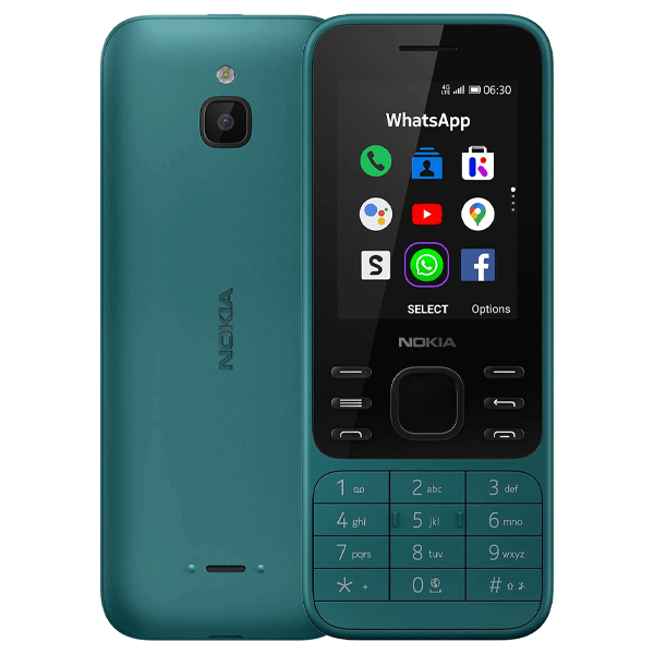 Nokia 6300 4G Ta-1287 Dual Sim Gcc Cyan Green