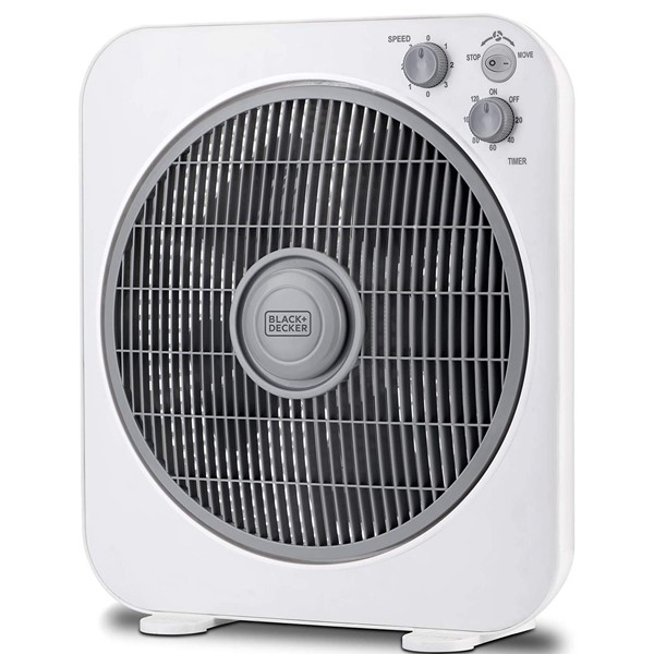 Black & Decker FB1220-B5 Box Fan, 12-Inch