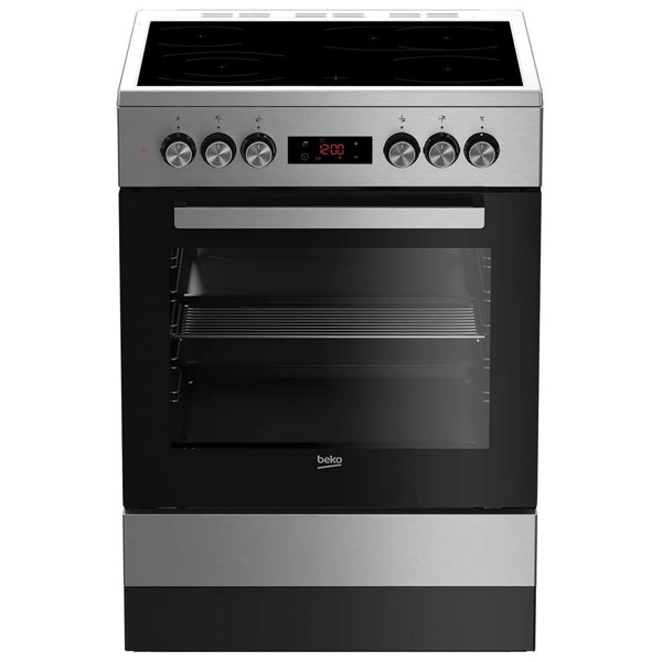 Beko Ceramic Cooker 60 X 60 Cm Steel FSM67320GXS 