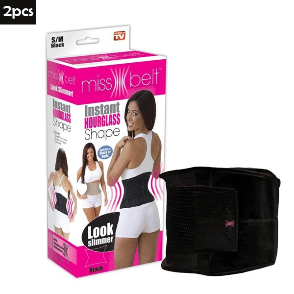 Shop Miss Belt Instant Hourglass Body Shaper Slimming 2Pcs at best