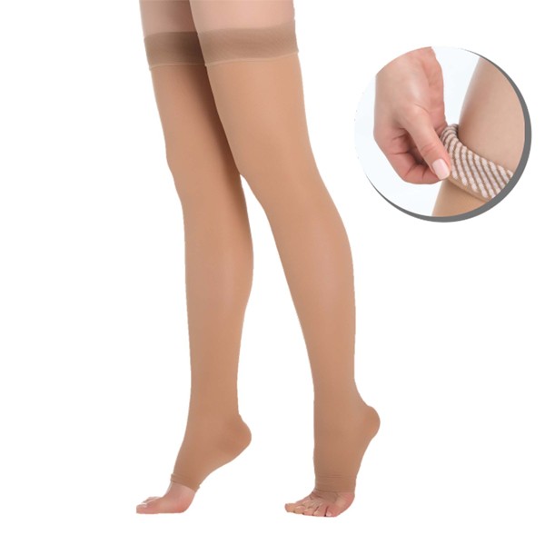 Super Ortho Classic Thigh High Open Toes With Silicone Band A6-004