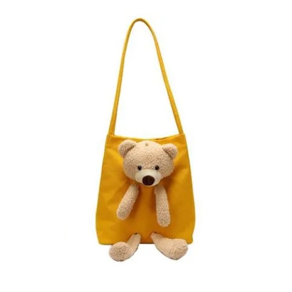 Autumn Bear Canvas Bag