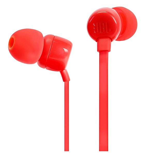 JBL Tune 110 in Ear Headphones with Mic Red